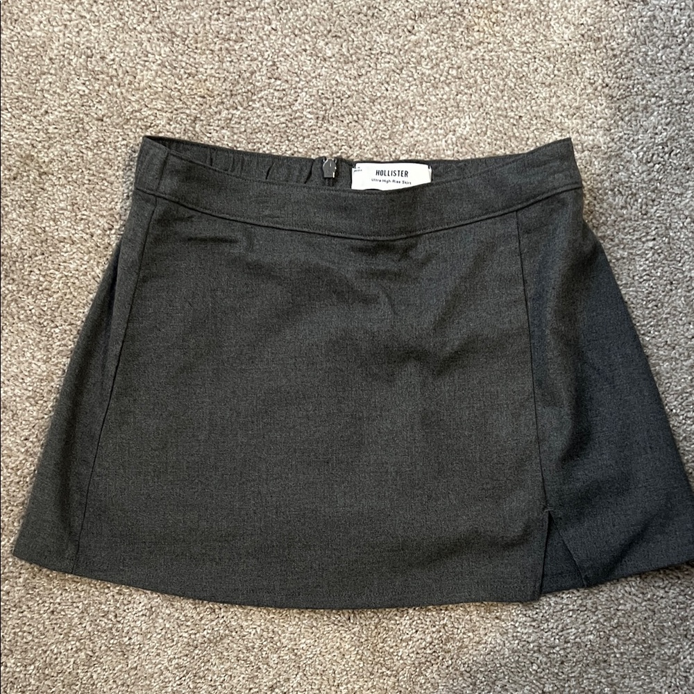 Hollister Charcoal Gray Mini Skirt